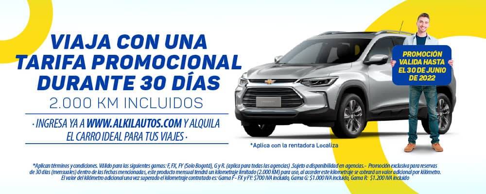 promoción de renta de carros en Colombia